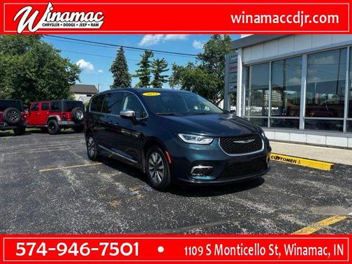 Fathom Blue Pearlcoat 2023 Chrysler Pacifica Hybrid Limited