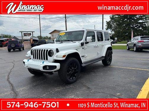 Bright White Clearcoat 2021 Jeep Wrangler Unlimited 4xe Sahara High Altitude