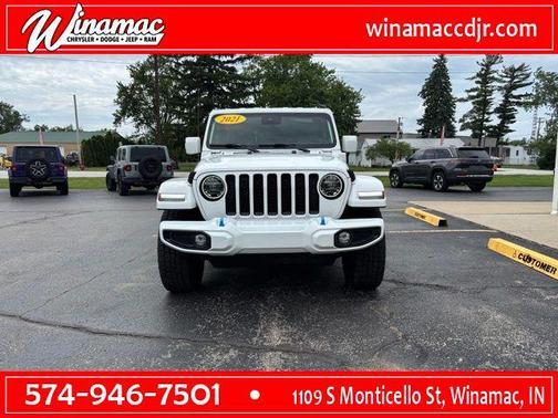 Bright White Clearcoat 2021 Jeep Wrangler Unlimited 4xe Sahara High Altitude