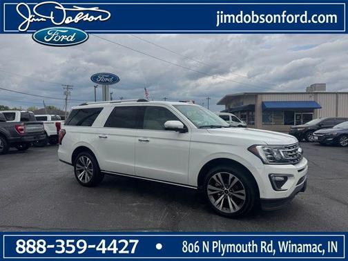 Star White Metallic Tri-Coat 2021 Ford Expedition Max Limited