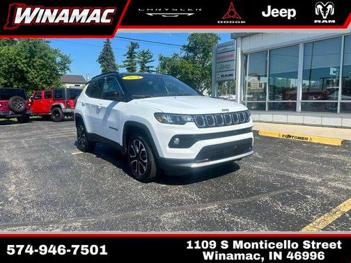 Bright White Clearcoat 2024 Jeep Compass Limited