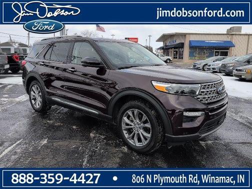 Jewel Red Metallic Tinted Clearcoat 2022 Ford Explorer Limited