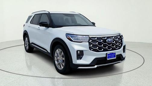 White 2026 Ford Explorer Platinum