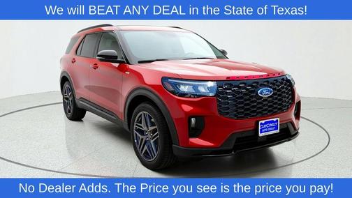 Red Metallic 2026 Ford Explorer ST-Line