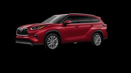 Red 2026 Toyota Highlander Platinum