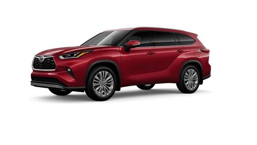 Red 2026 Toyota Highlander Platinum