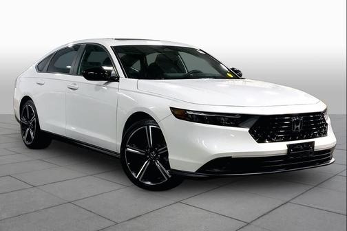 Platinum White Pearl 2025 Honda Accord Hybrid Sport