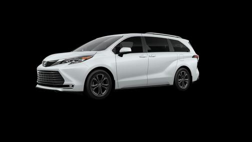 White 2026 Toyota Sienna Platinum