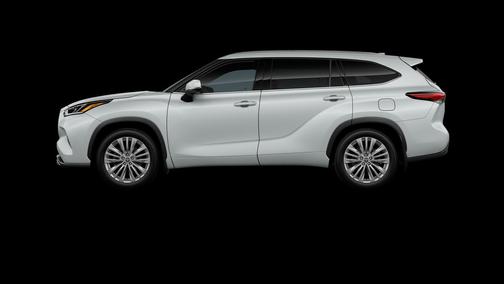 White 2026 Toyota Highlander Platinum