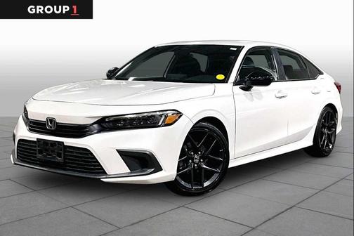 Platinum White Pearl 2022 Honda Civic Sport