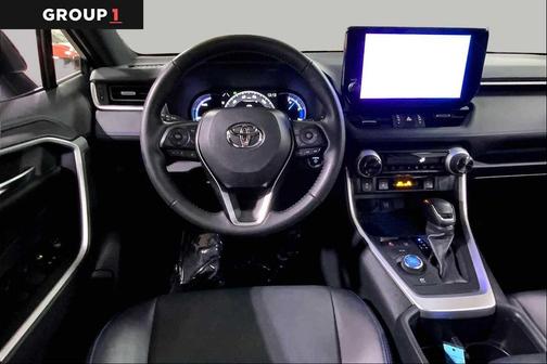 Wind Chill Pearl/Midnight Black Metallic 2025 Toyota RAV4 Hybrid SE