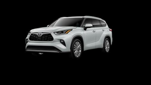 White 2026 Toyota Highlander Platinum