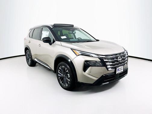 Champagne Silver Metallic/Super Black 2026 Nissan Rogue Platinum