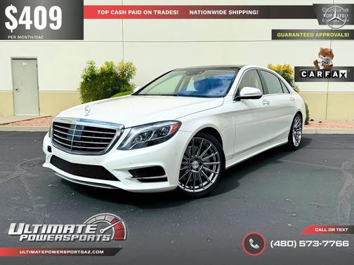 designo Diamond White 2015 Mercedes-Benz S-Class Sport Pkg 1 Owner