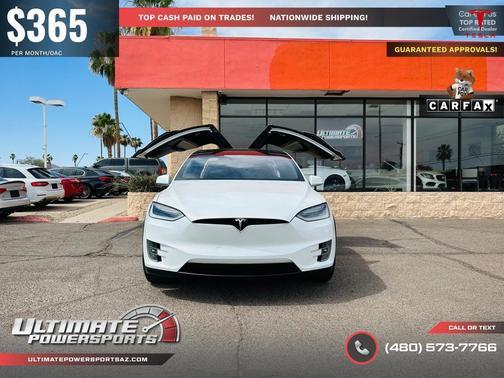 Pearl White Multi-Coat 2017 Tesla Model X 75D