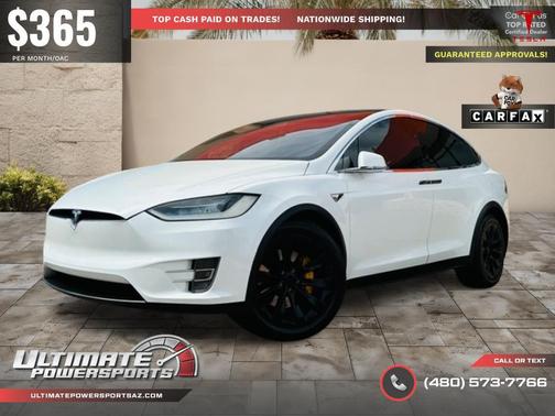 Pearl White Multi-Coat 2017 Tesla Model X 75D