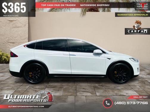 Pearl White Multi-Coat 2017 Tesla Model X 75D