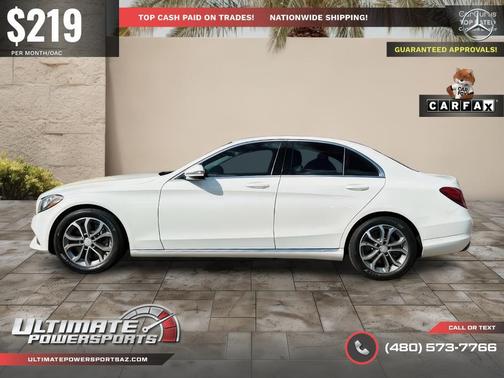 White 2016 Mercedes-Benz C-Class Luxury