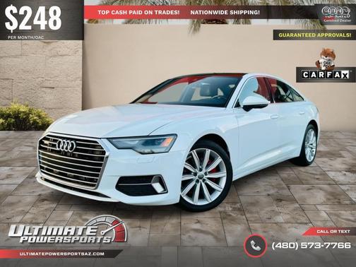 Glacier White Metallic 2020 Audi A6 45 Premium