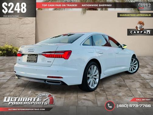 Glacier White Metallic 2020 Audi A6 45 Premium