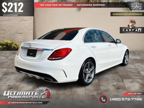 Polar White 2015 Mercedes-Benz C-Class Sport