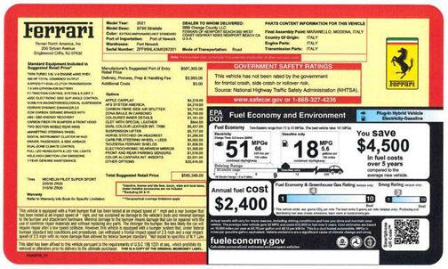 Bianco Avus 2021 Ferrari SF90 Stradale Coupe