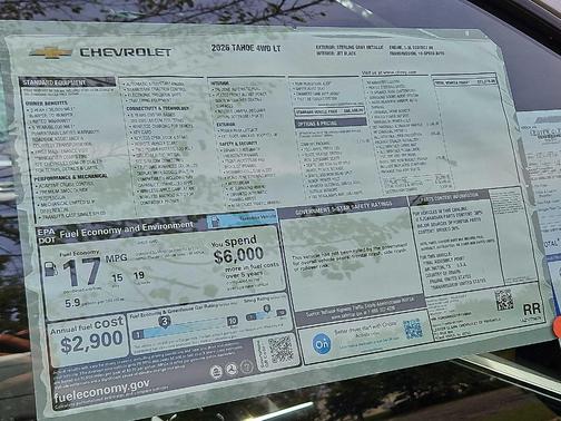 2026 Chevrolet Tahoe LT