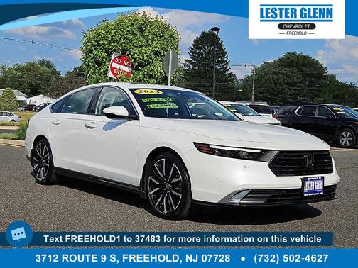 Platinum White Pearl 2023 Honda Accord Hybrid Touring