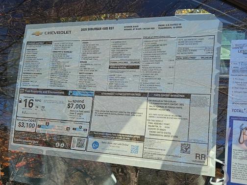 2026 Chevrolet Suburban RST