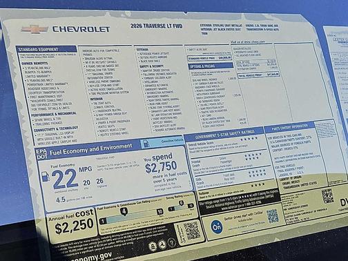2026 Chevrolet Traverse LT
