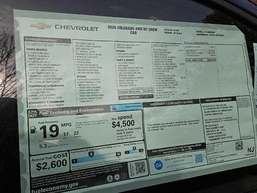 2026 Chevrolet Colorado WT