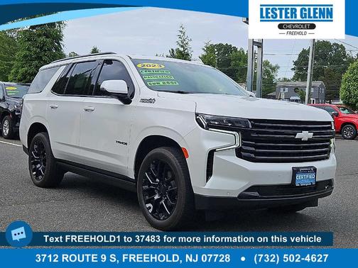 Summit White 2023 Chevrolet Tahoe High Country