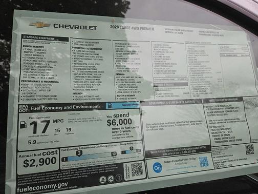 2026 Chevrolet Tahoe Premier