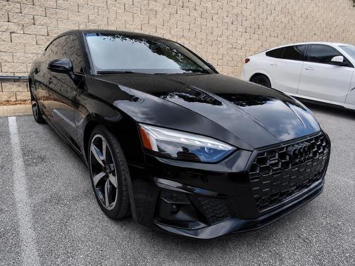 Mythos Black Metallic 2023 Audi A5 Sportback 45 S Line Prestige