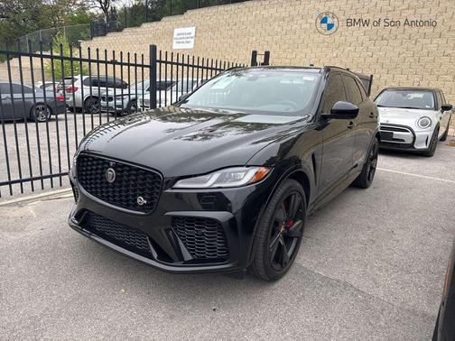 Santorini Black 2023 Jaguar F-PACE SVR P550 AWD Automatic