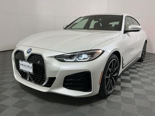 Mineral White Metallic 2023 BMW i4 Gran Coupe eDrive40