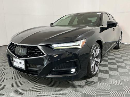 pewter gray metallic 2022 Acura TLX Advance