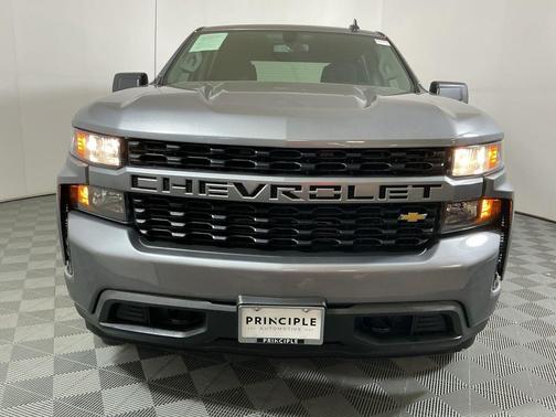 Satin Steel Metallic 2021 Chevrolet Silverado 1500 Custom