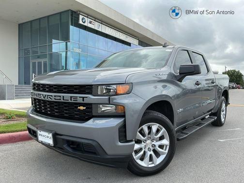 Satin Steel Metallic 2021 Chevrolet Silverado 1500 Custom