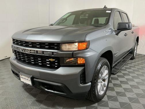 Satin Steel Metallic 2021 Chevrolet Silverado 1500 Custom