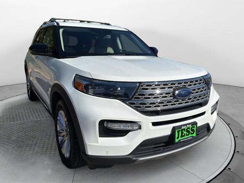 Star White Metallic Tri-Coat 2020 Ford Explorer Limited