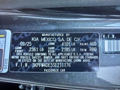 Interstellar Gray 2025 Kia K4 GT-Line