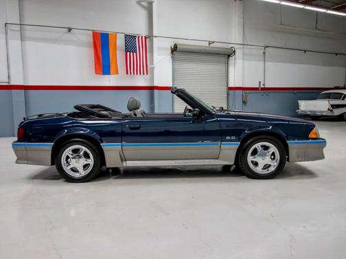Blue 1989 Ford Mustang GT