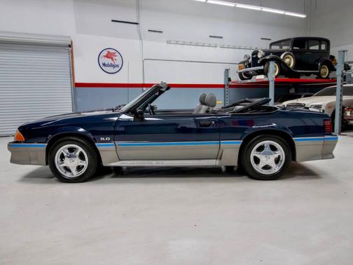 Blue 1989 Ford Mustang GT