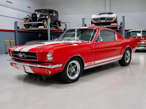 Red 1965 Ford Mustang FASTBACK