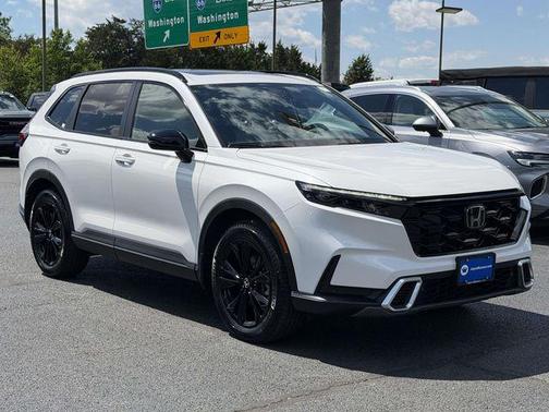 Platinum White Pearl 2026 Honda CR-V Hybrid Sport Touring