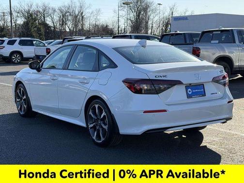 Platinum White Pearl 2026 Honda Civic Hybrid TOURING