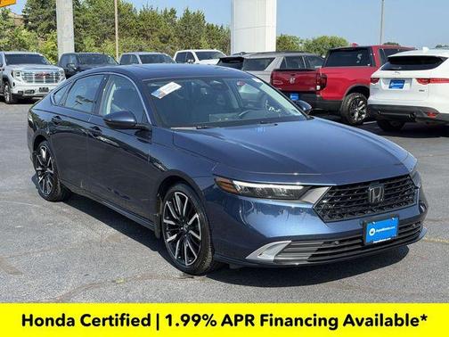 Blue Metallic 2025 Honda Accord Hybrid Touring