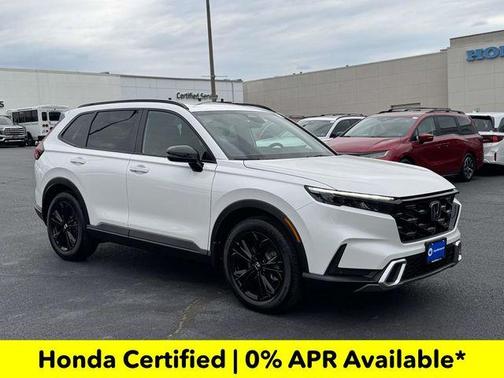 Platinum White Pearl 2026 Honda CR-V Hybrid Sport Touring