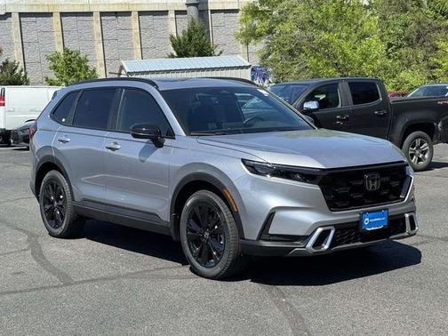 Solar Silver Metallic 2026 Honda CR-V Hybrid Sport Touring